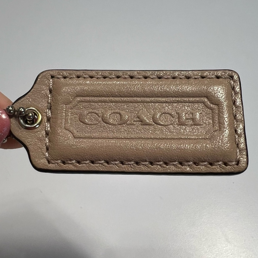 Coach Tan Bag Tag - Picture 5 of 8